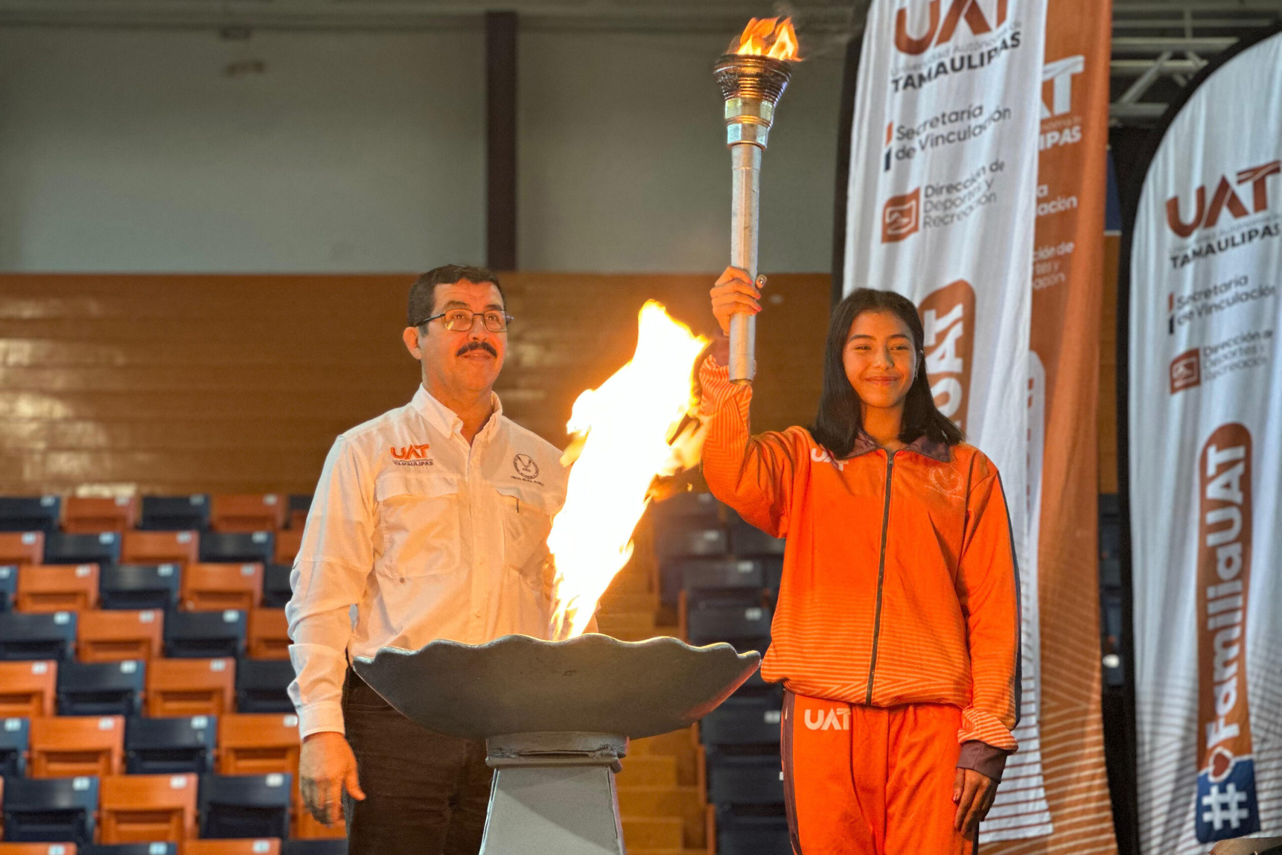 Rector de la UAT inaugura en Reynosa los Juegos Interfacultades 2024 zona norte