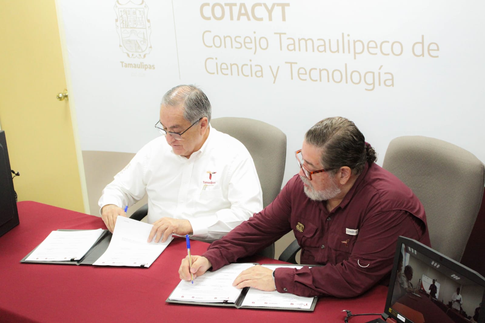 Firman convenio Radio y Televisión Tamaulipas y el COTACYT