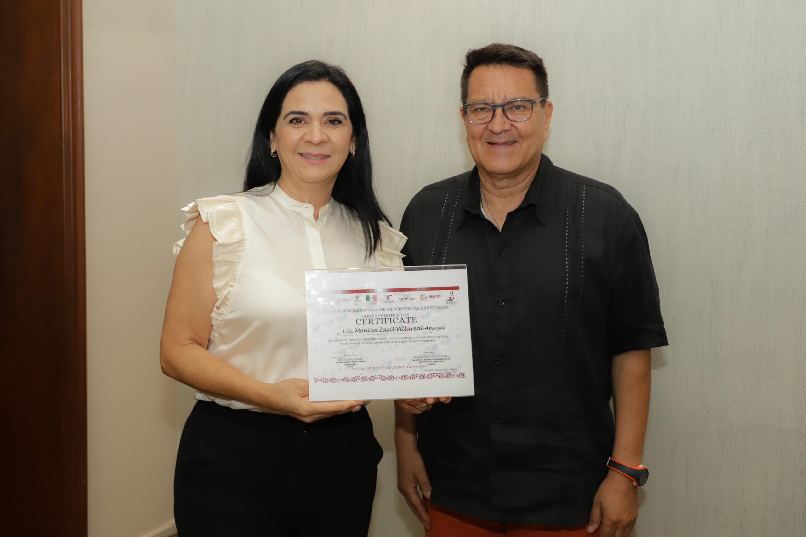 Reconocen Impulso de Mónica Villarreal al Desarrollo de Deportistas Especiales