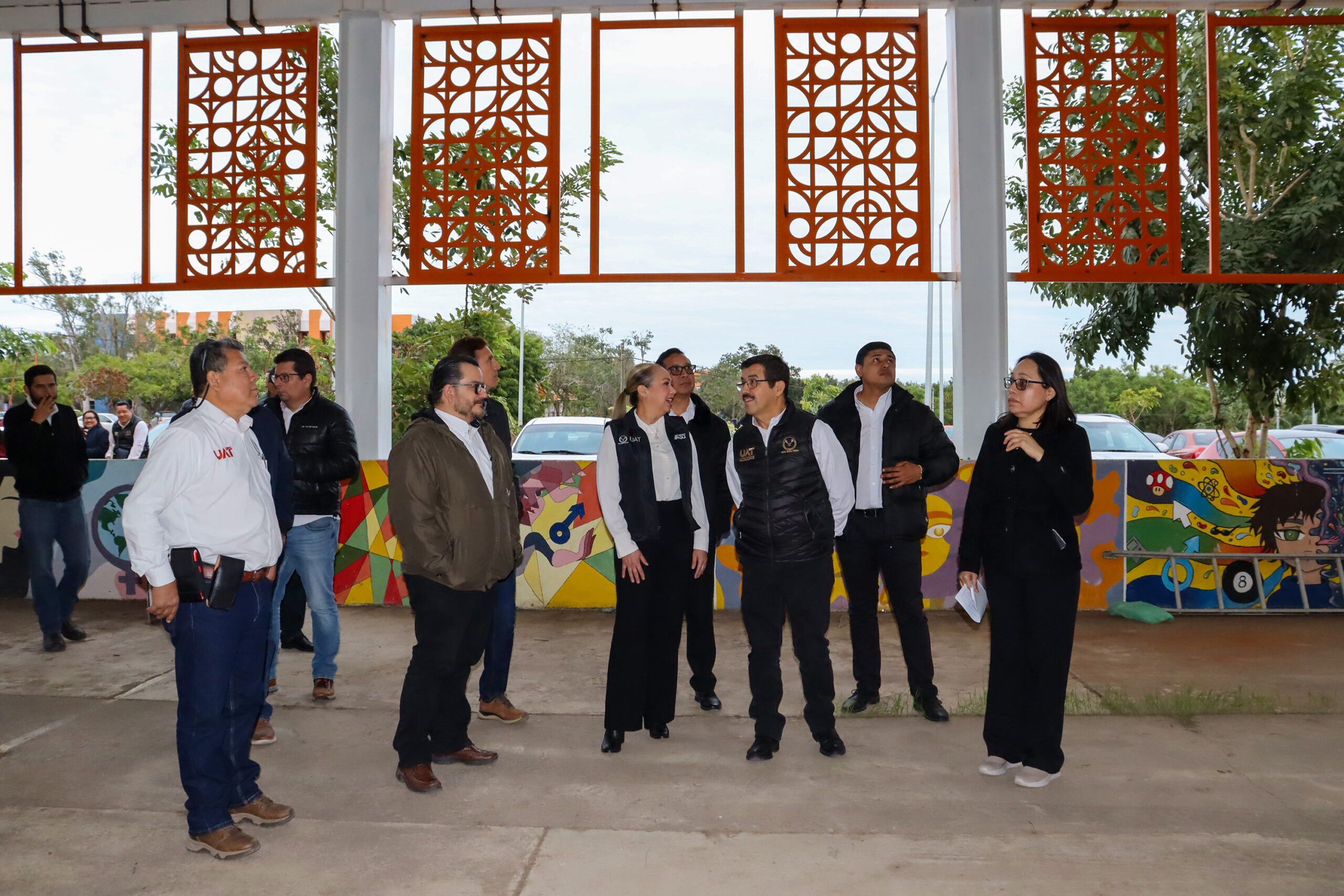 Rector de la UAT supervisa en el Campus Sur obras de infraestructura