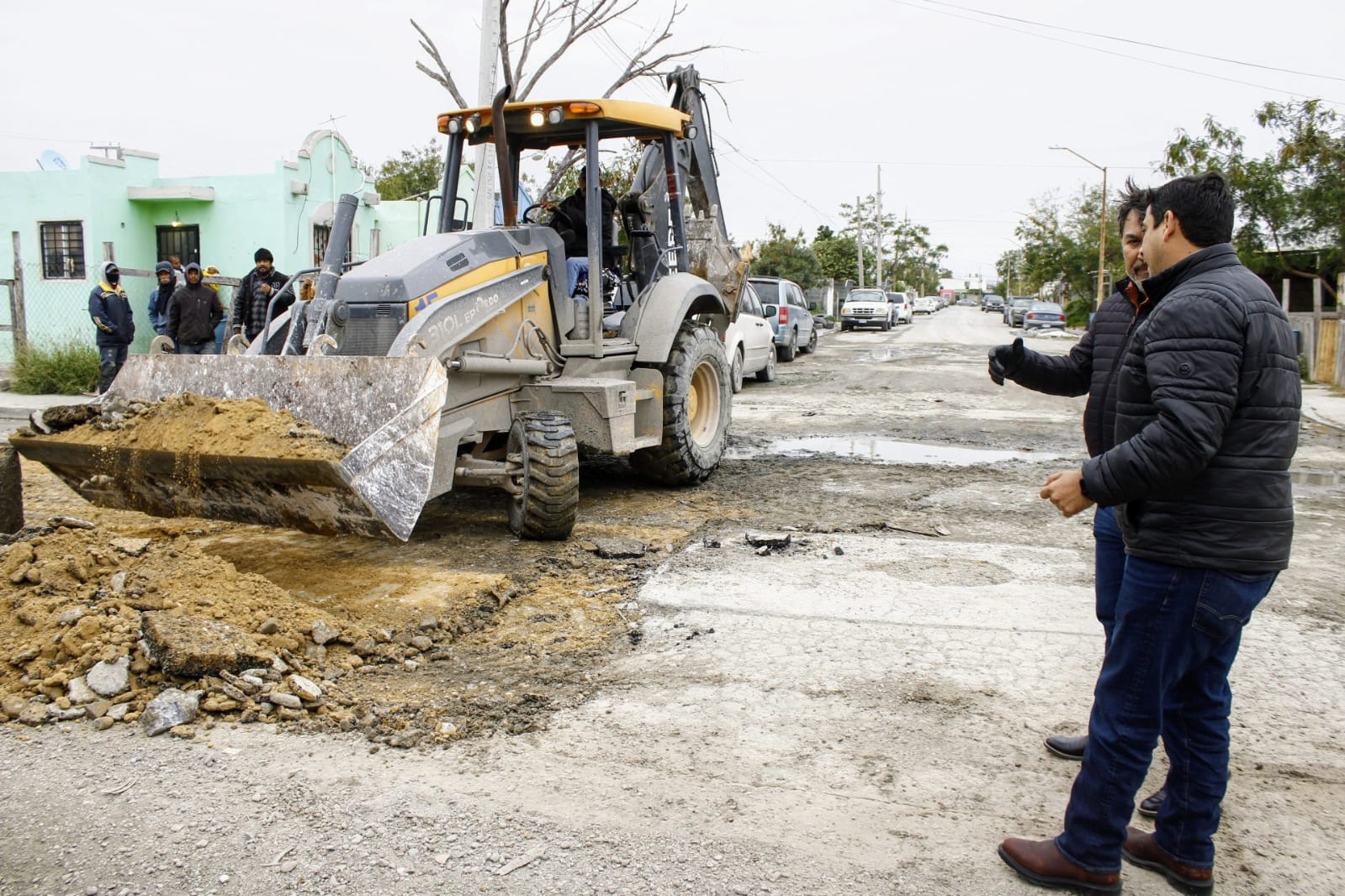 Transformación urbana en Matamoros: rehabilitan calles en Las Brisas