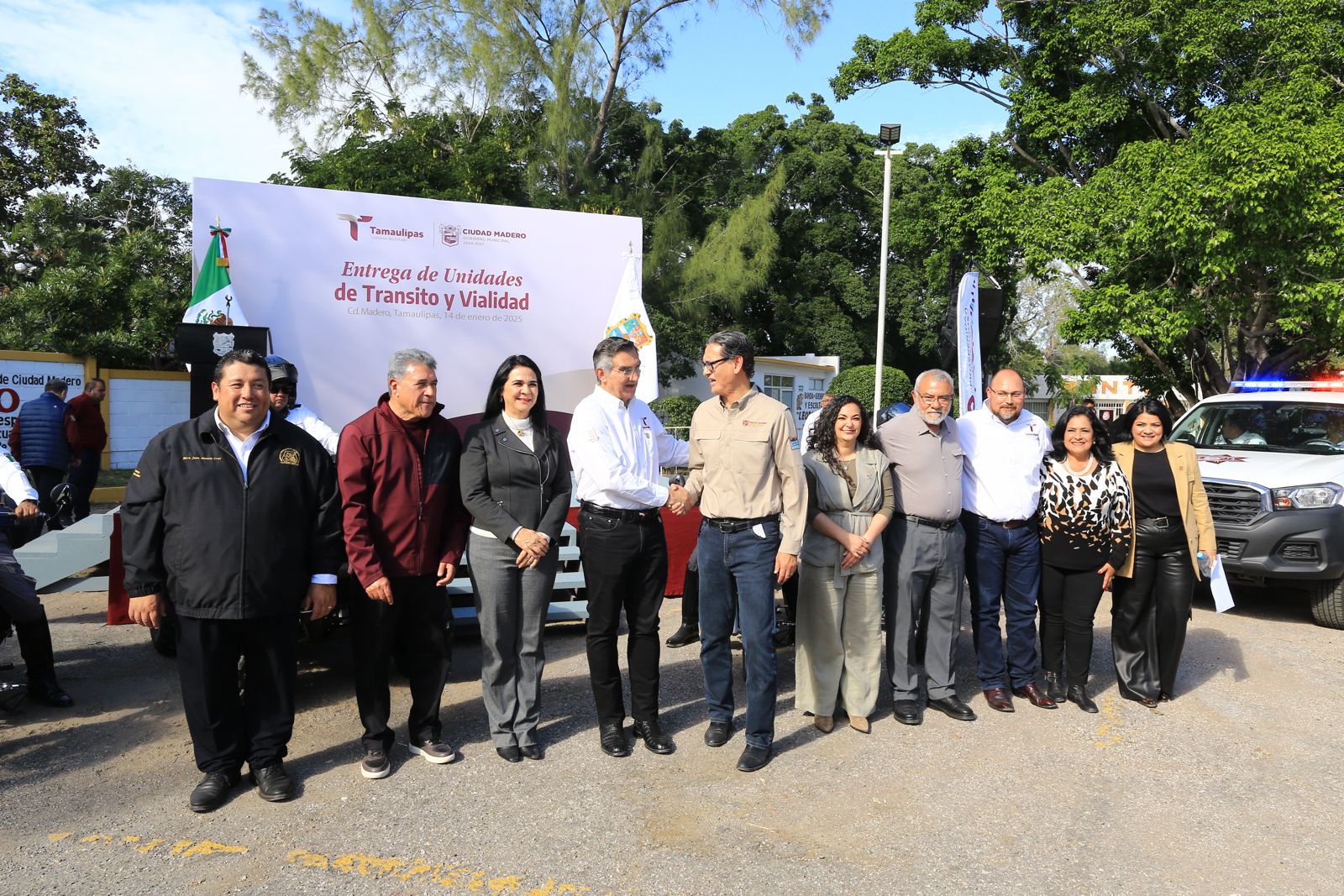 Inaugura Américo Museo de Geología y entrega parque vehicular a Tránsito en Ciudad Madero