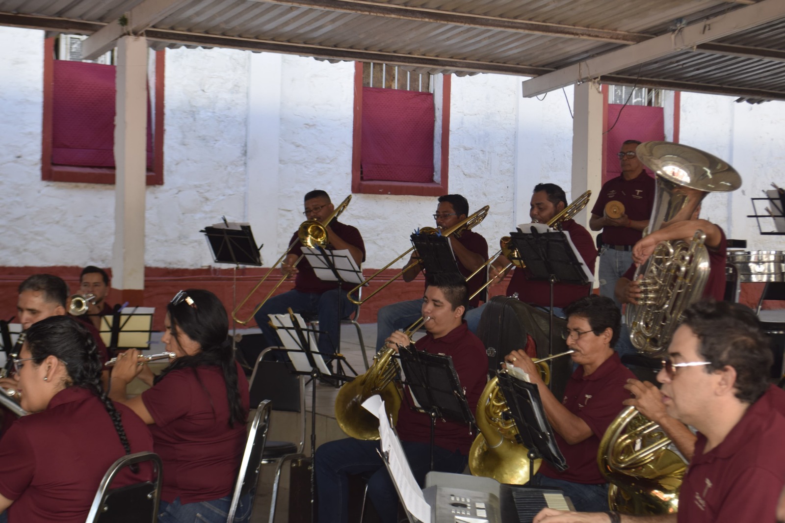 Ofrece Banda de Música del Estado de Tamaulipas por primera vez concierto al interior del CEDES Victoria