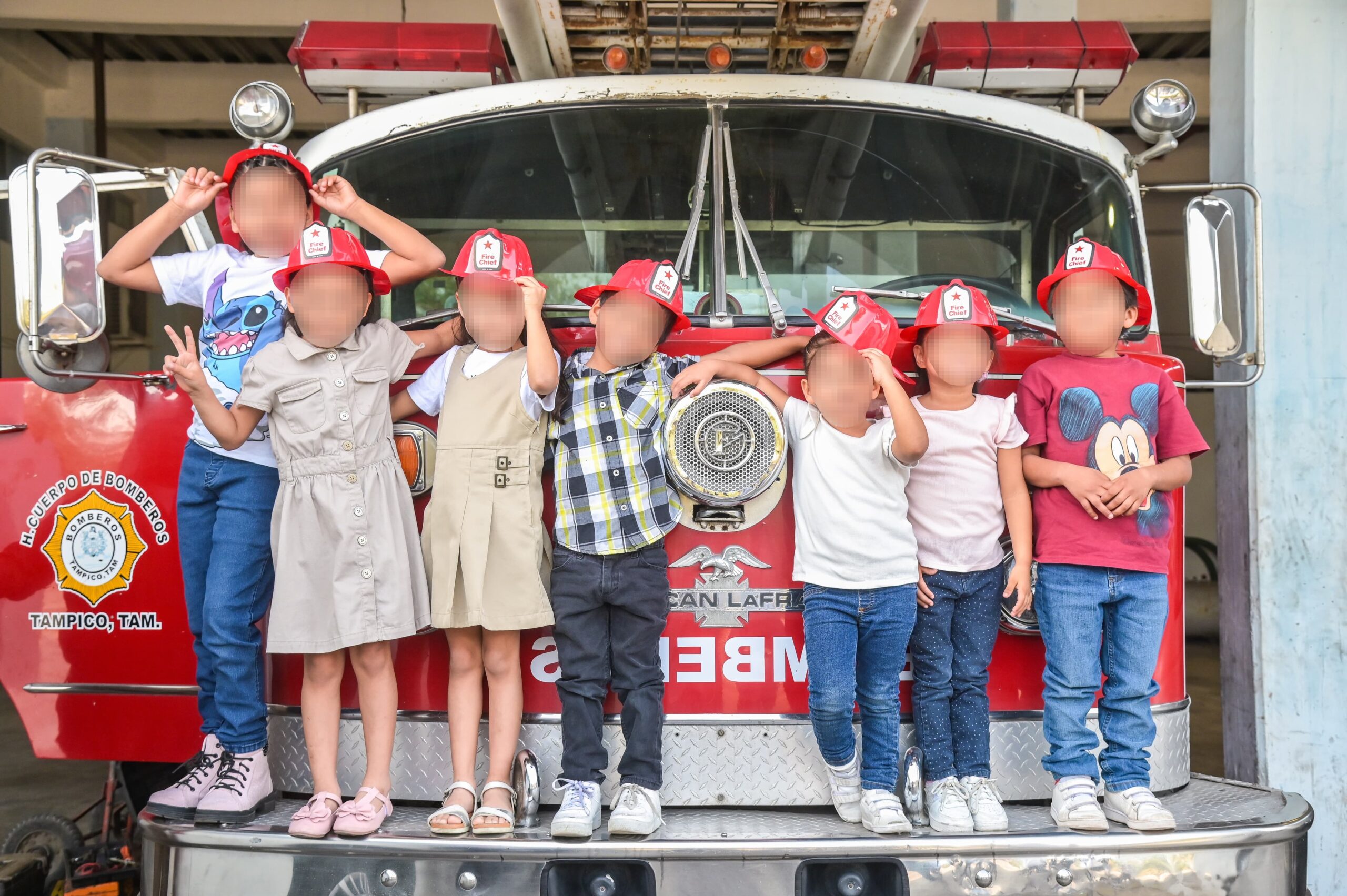 Menores de la Casa Hogar DIF Tampico son Bomberos por un Día