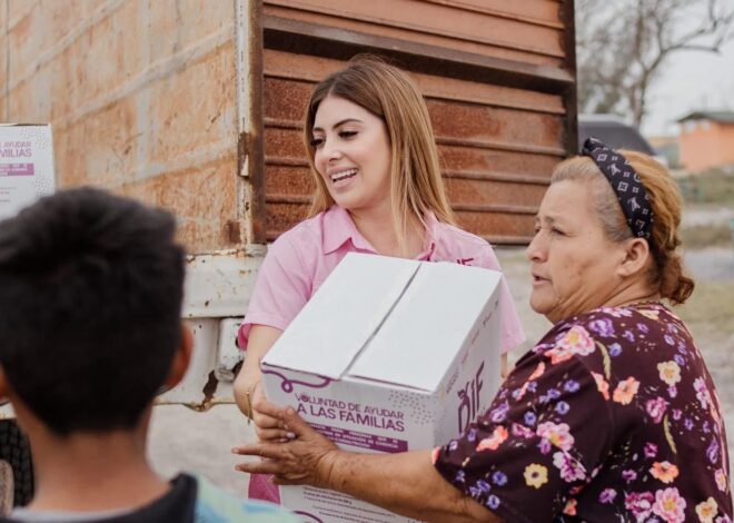 Entrega DIF Matamoros Despensas a los habitantes de la Playa Bagdad