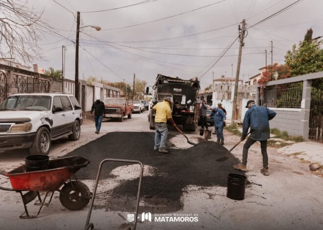 Continúan labores de mejoramiento vial en la colonia Bagdad Sur