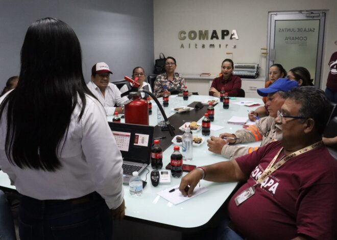 Brinda COMAPA Altamira constante capacitación a su personal