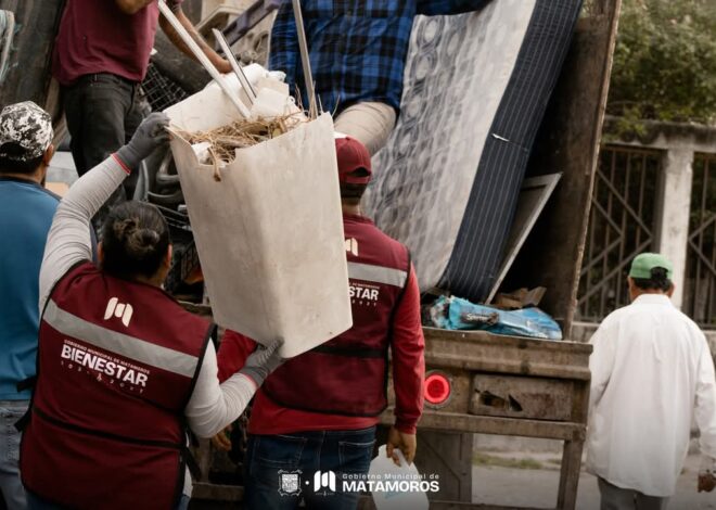 Gobierno de Matamoros refuerza acciones contra el dengue con jornada de descacharrización