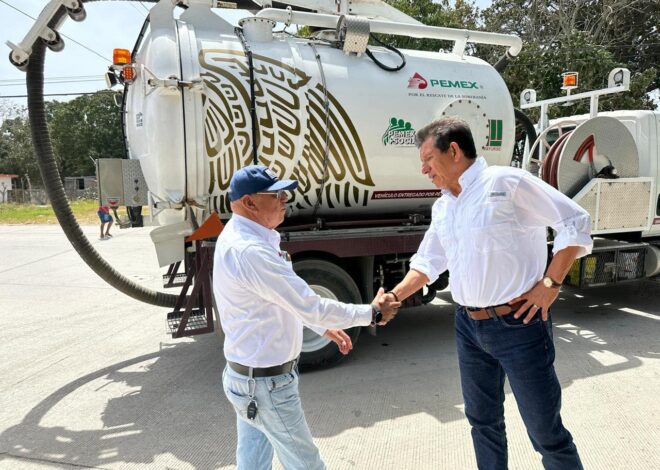 Supervisa gerente general de COMAPA Altamira mejoras al drenaje en colonia Lázaro Cárdenas