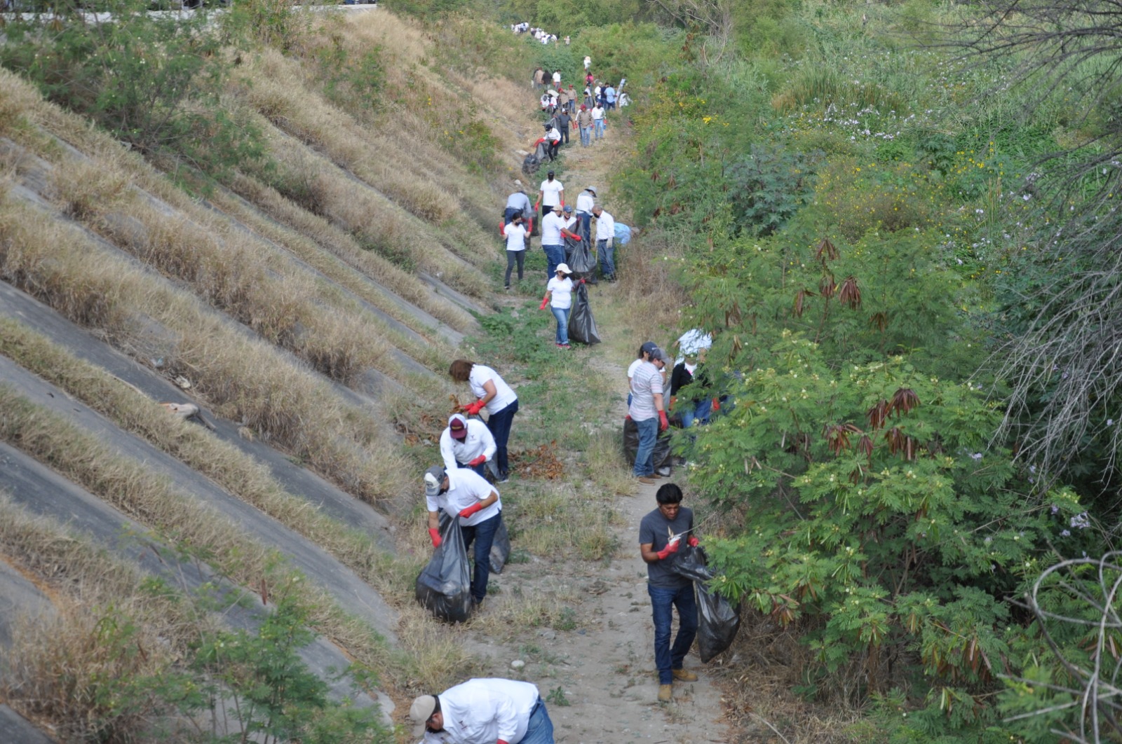 Impulsan CONAGUA y Secretaría de Recursos Hidráulicos jornada de saneamiento en el río San Marcos