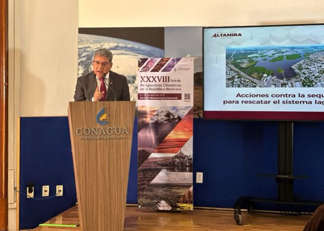 Presenta Armando Martínez en CDMX destacada conferencia sobre la crisis hídrica