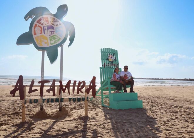 Playa Tesoro de Altamira, atractivo para turistas nacionales y extranjeros