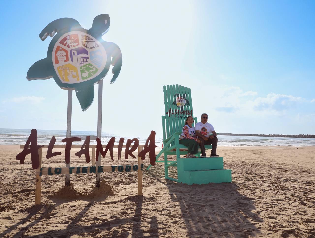 Playa Tesoro de Altamira, atractivo para turistas nacionales y extranjeros