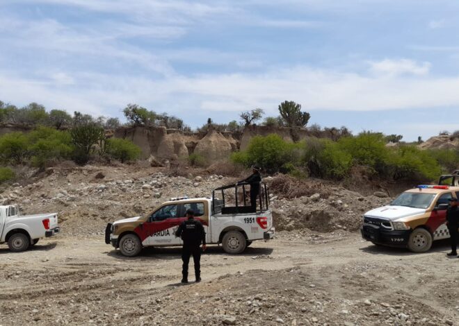 Apoya Guardia Estatal en traslado de presuntos restos de mamut encontrados en Tula
