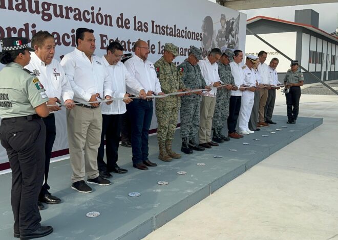 Inauguran gobernador y mandos militares, instalaciones de la Guardia Nacional en Tamaulipas