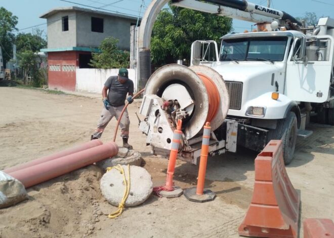 Mejora COMAPA Altamira funcionamiento de colectores de drenaje