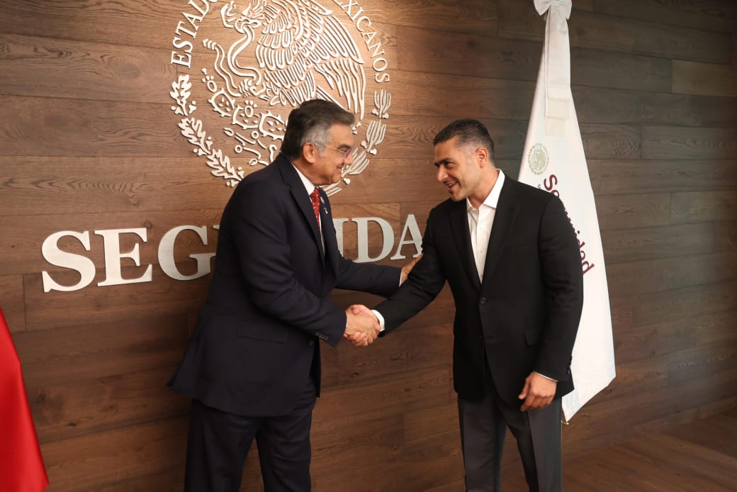 Presenta gobernador avances de seguridad en Tamaulipas a García Harfuch