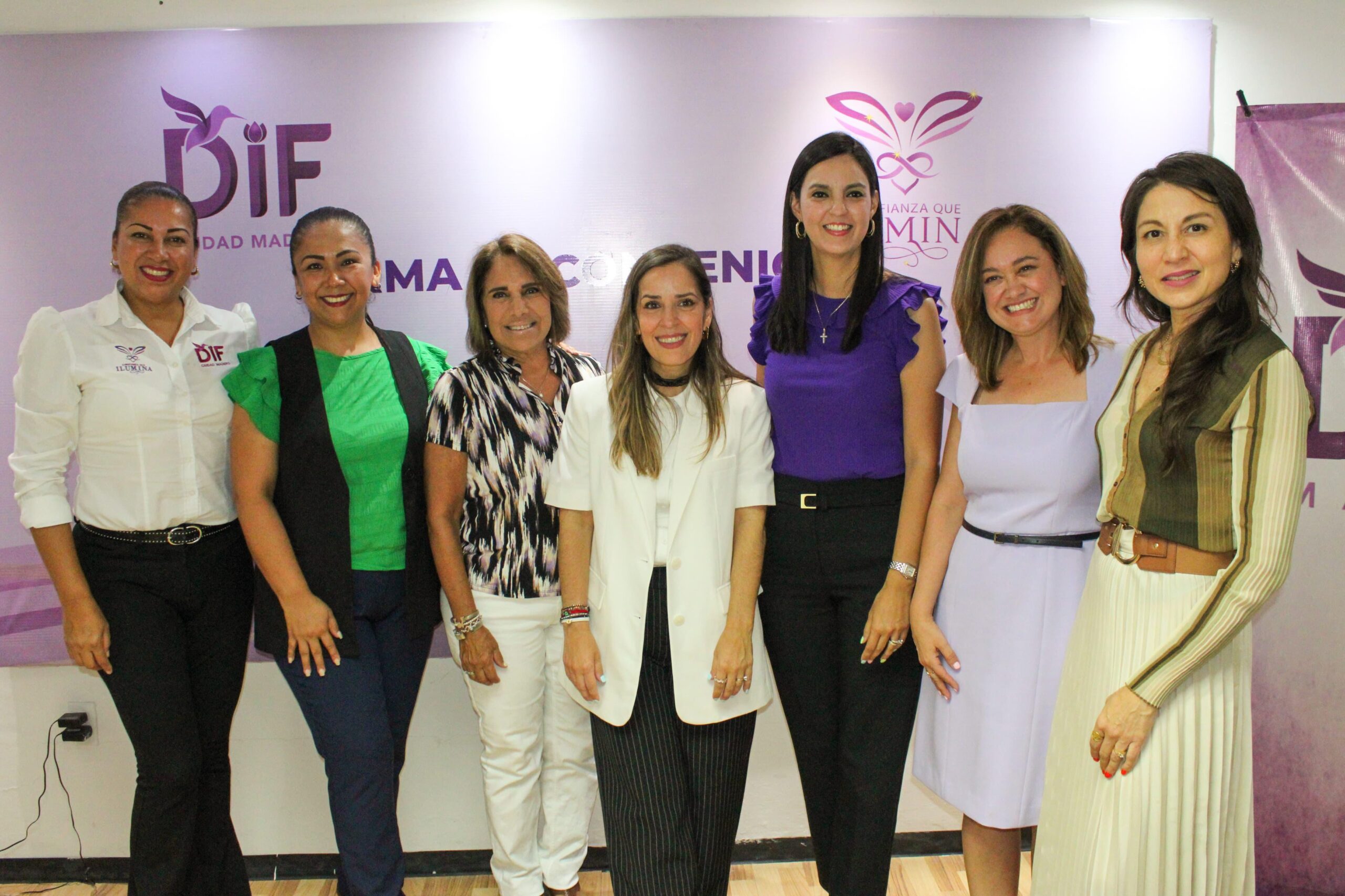 Dunia Marón firma convenio con Fundación OÍRTE para bienestar de la niñez