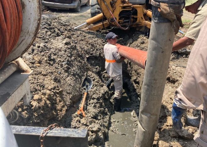 COMAPA Altamira repara hundimientos de calles