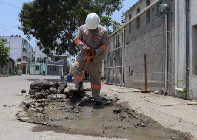 Realiza COMAPA Altamira reparación de fugas de agua en fraccionamientos