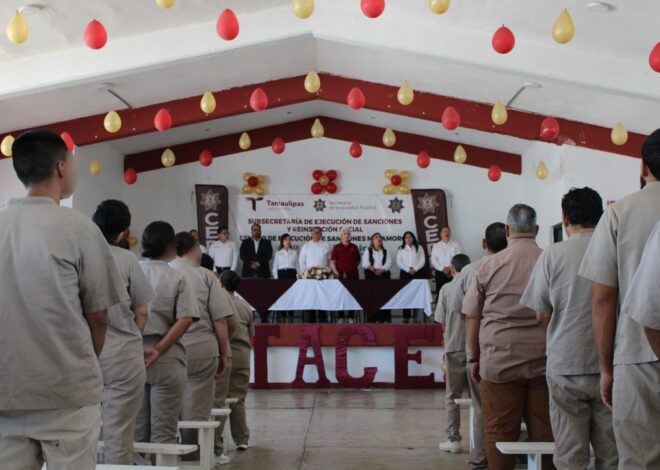 Entregan CEDES Matamoros e ITACE constancias de capacitación laboral a PPLs