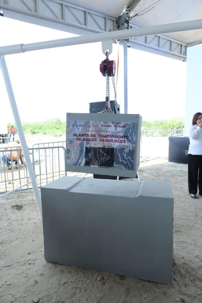 Tendrá Altamira nueva Planta Tratadora de Aguas Residuales; Américo pone primera piedra