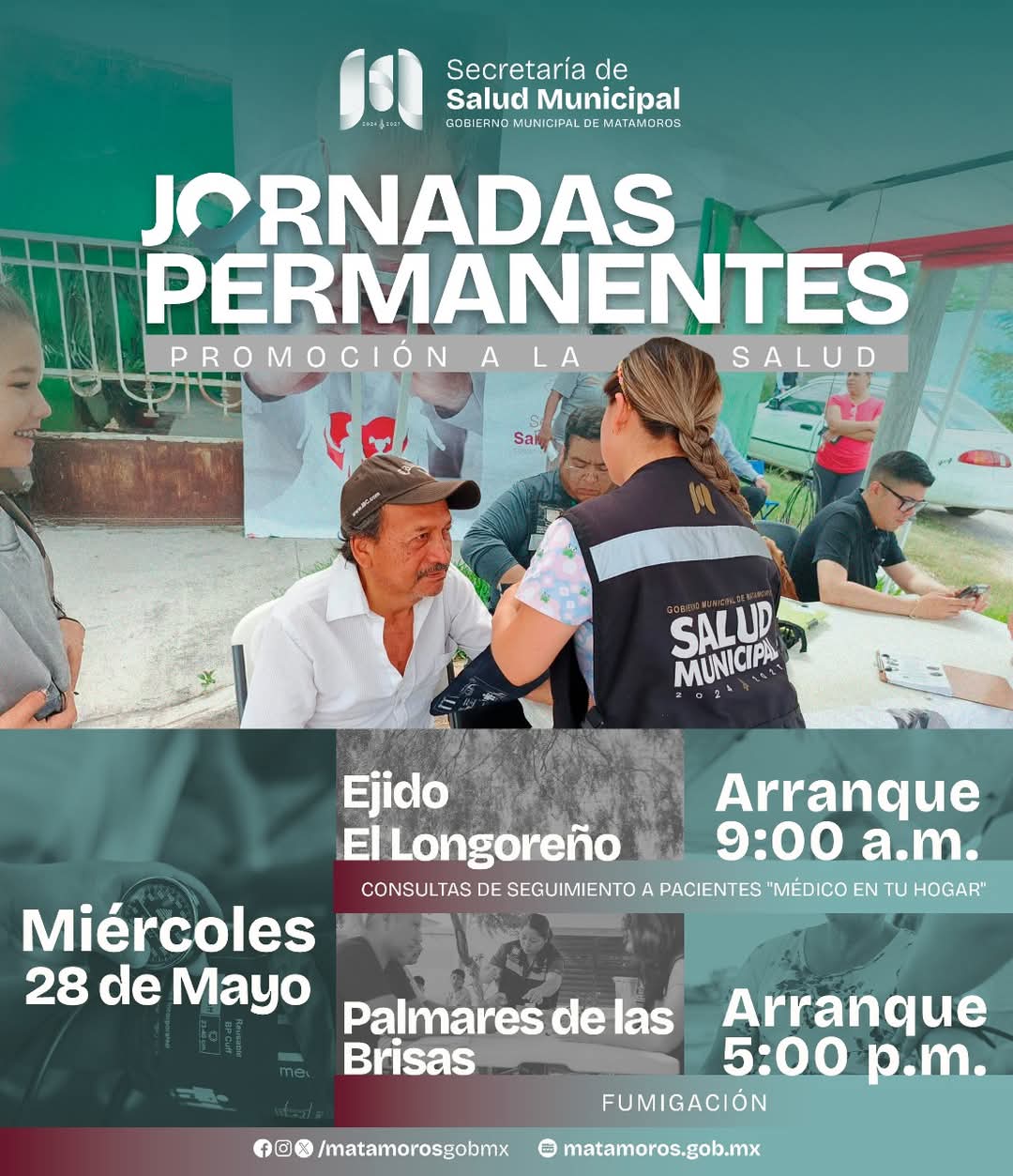 Jornadas de promoción de la salud llegan hoy al ejido El Longoreño