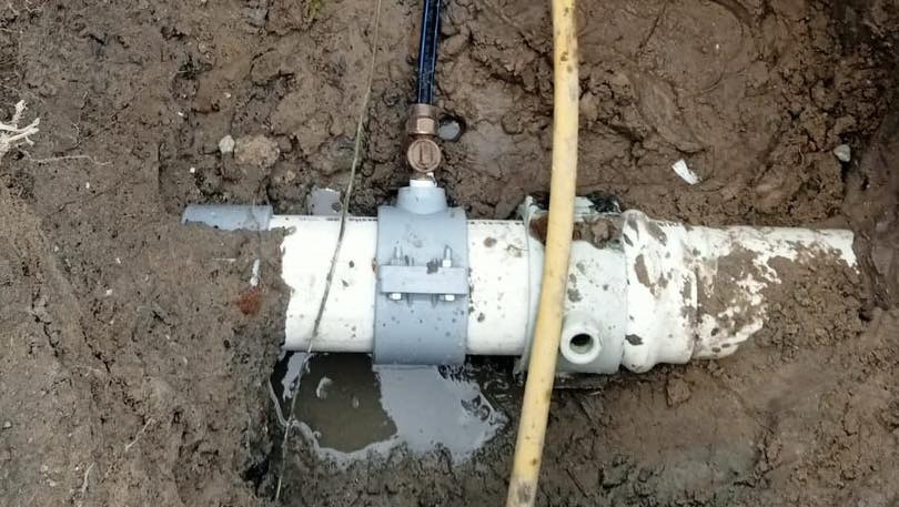 Repara COMAPA Altamira fugas de agua en fraccionamientos y en Avenida de la Industria