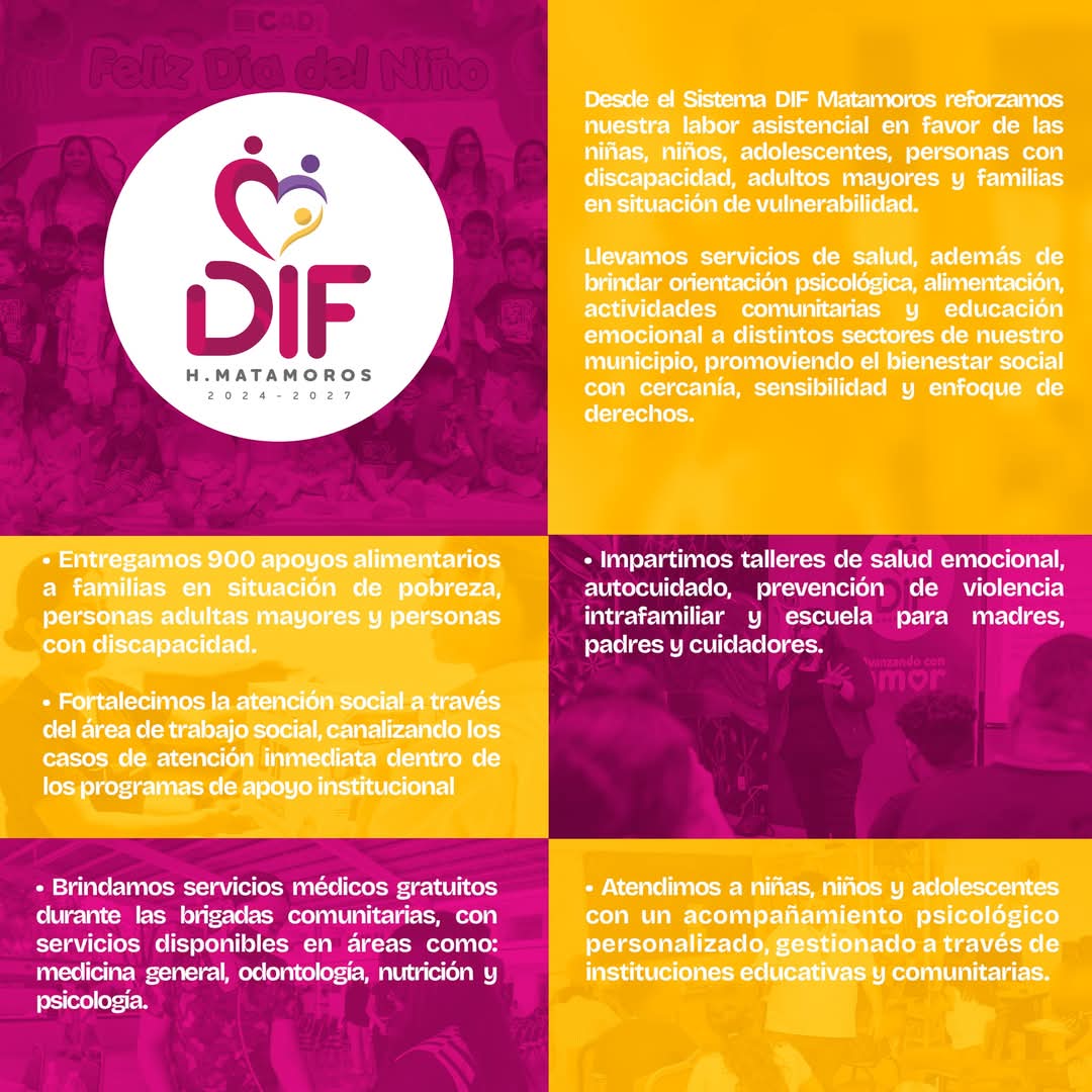Gobierno Municipal y DIF Matamoros reforzaron su labor en favor de los más necesitados