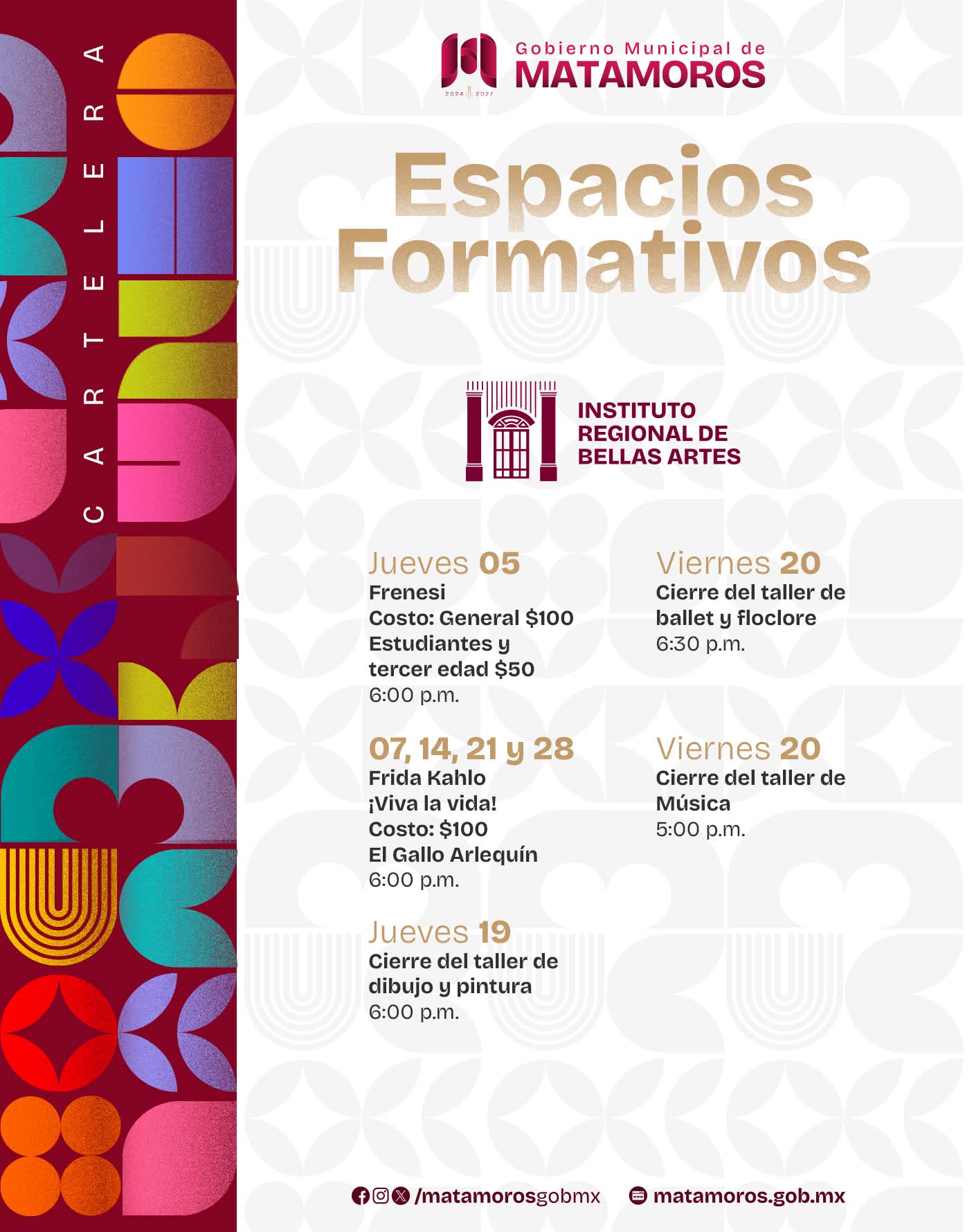 Gobierno Municipal llega con un mes lleno de Cultura