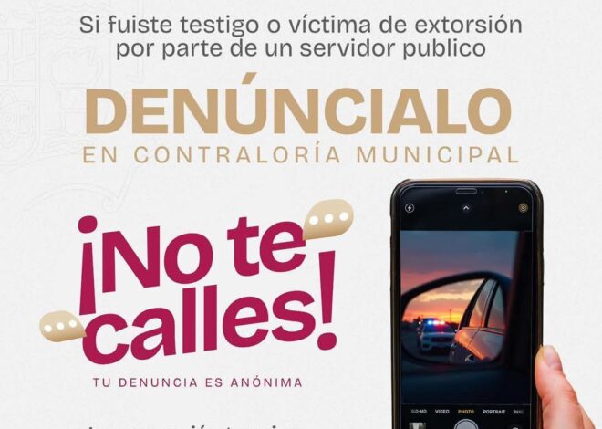 La corrupción termina cuando la ciudadanía denuncia