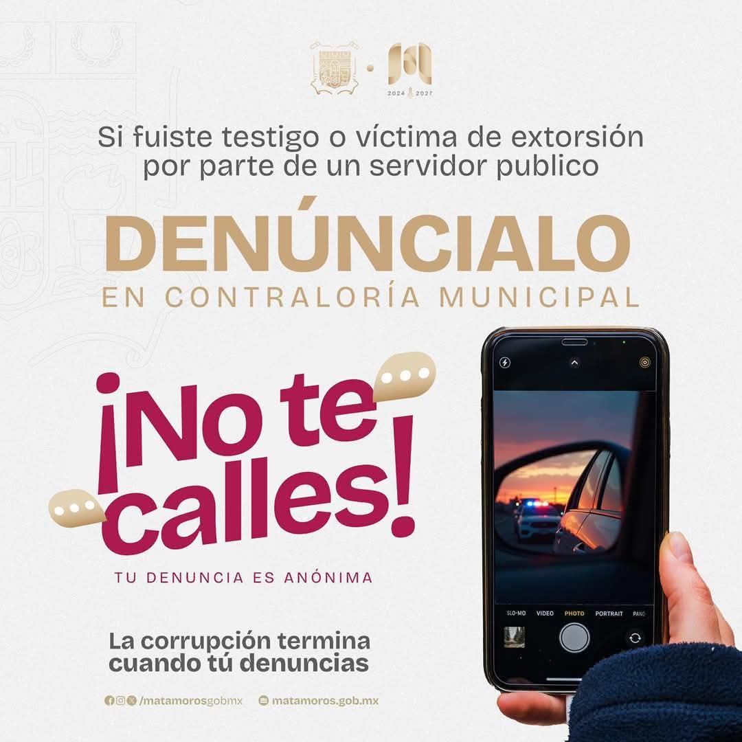 La corrupción termina cuando la ciudadanía denuncia