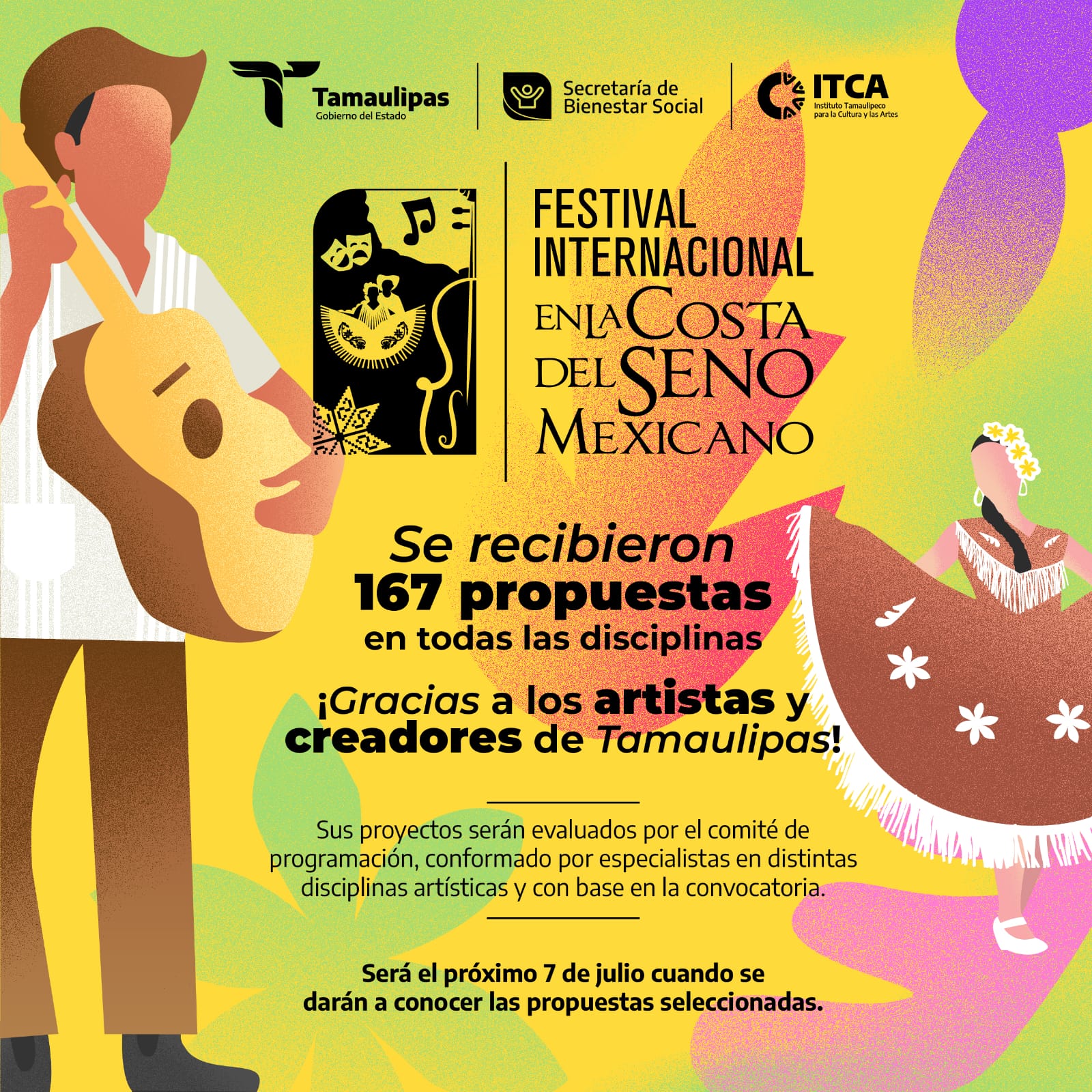 Atienden 167 artistas tamaulipecos convocatoria FICSM 2025