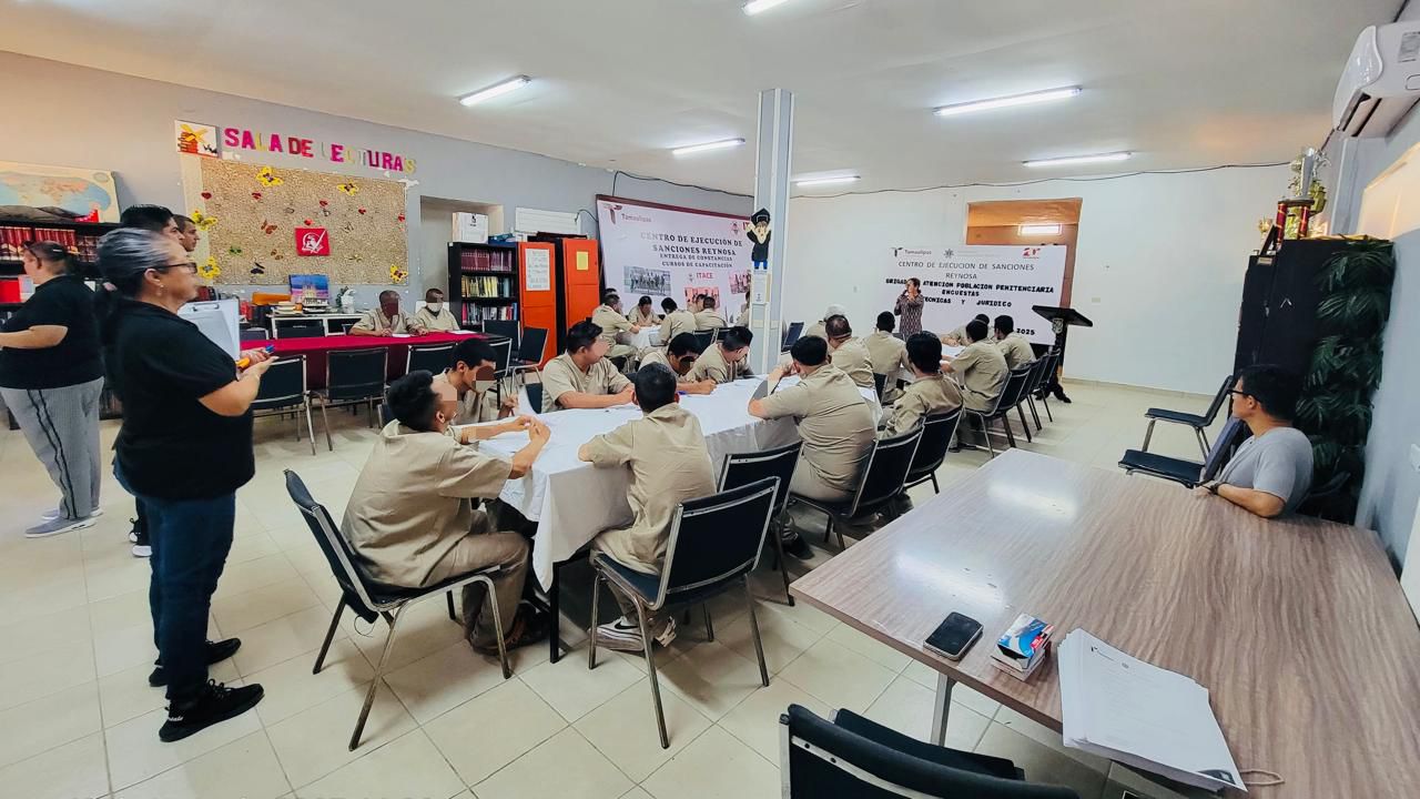 Brindan atención jurídica a PPLs en CEDES Reynosa