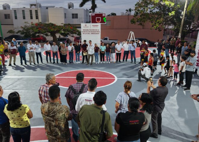 Erasmo González dignifica una cancha más; ahora en colonia Arboledas
