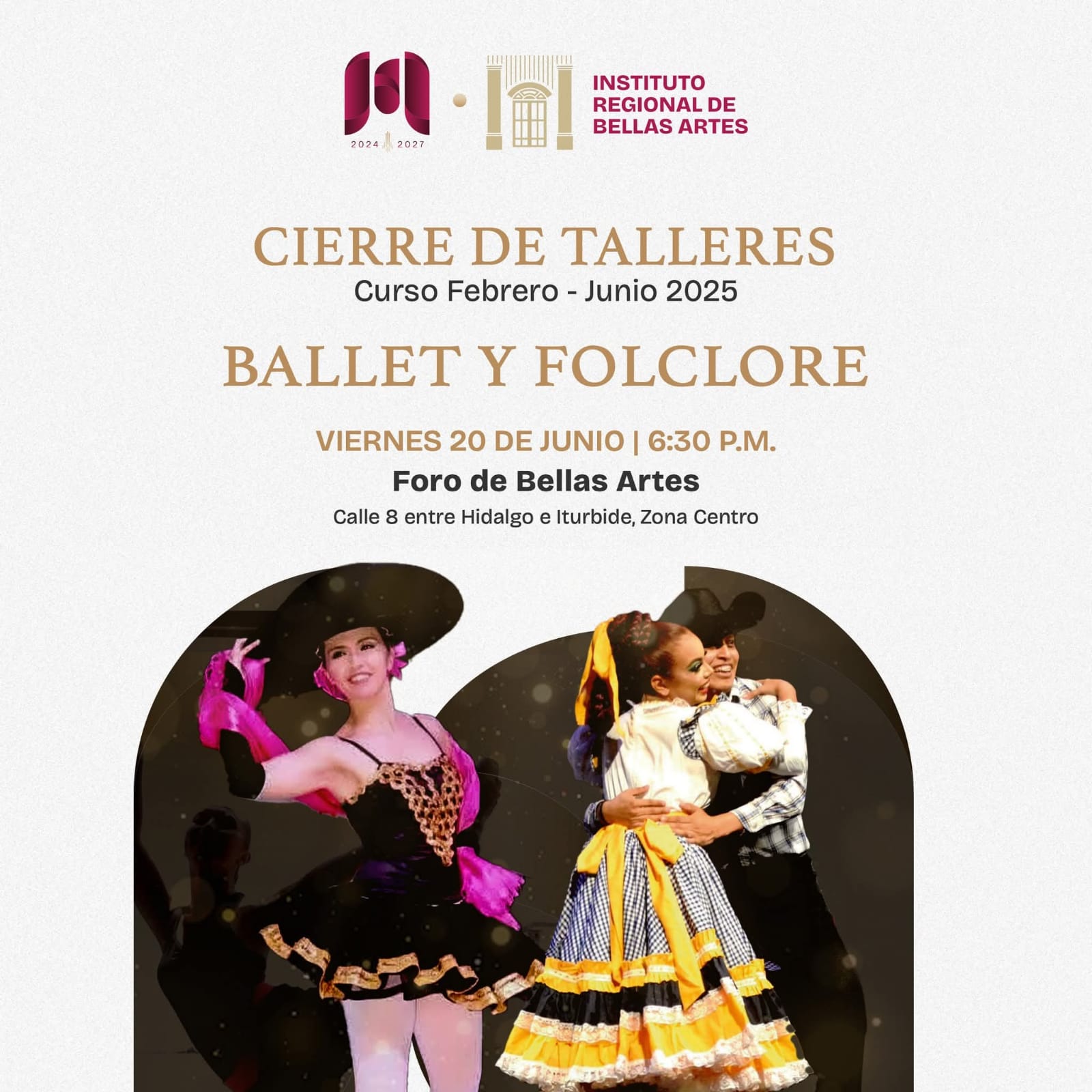 Invita Gobierno de Matamoros al cierre de los Talleres de Ballet y Folclore