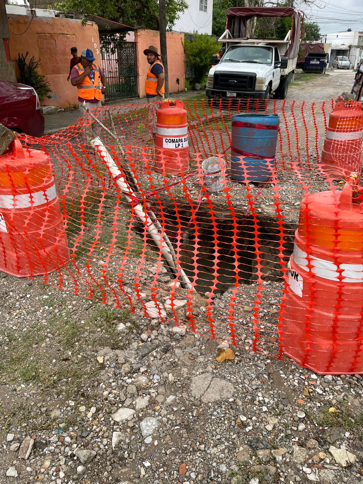 Refuerza COMAPA SUR acciones ante riesgo de hundimientos por lluvias y antigüedad en tuberías