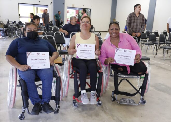 Realiza DIF Tamaulipas segunda capacitación y donación de sillas de ruedas para personas discapacitadas