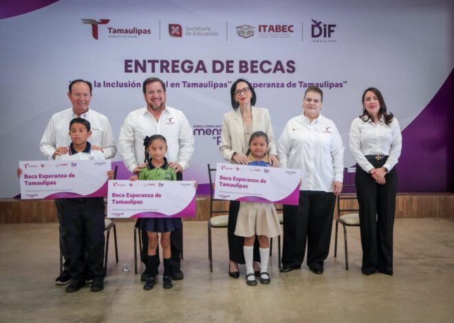 Entrega DIF Tamaulipas más de 1,800 becas a niñas, niños y jóvenes en situación de vulnerabilidad