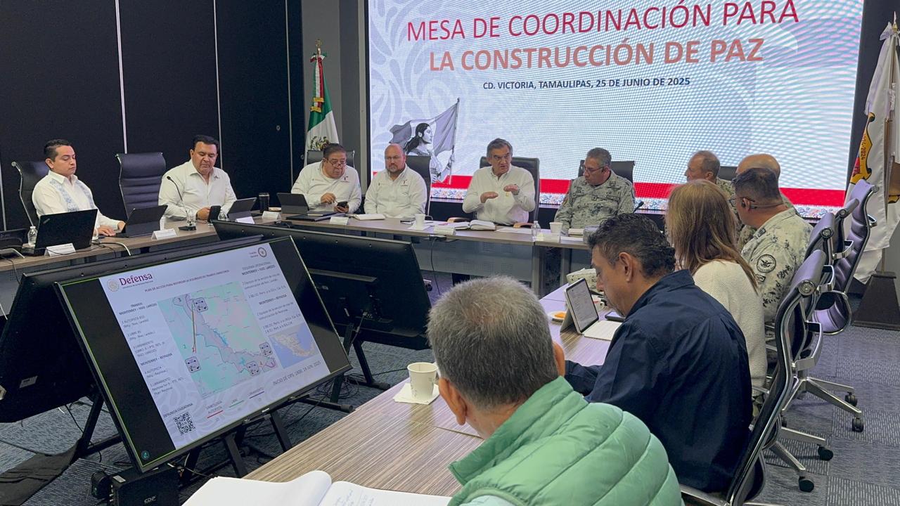 Revisan Plan de Acción para reforzar seguridad en carreteras fronterizas de Tamaulipas