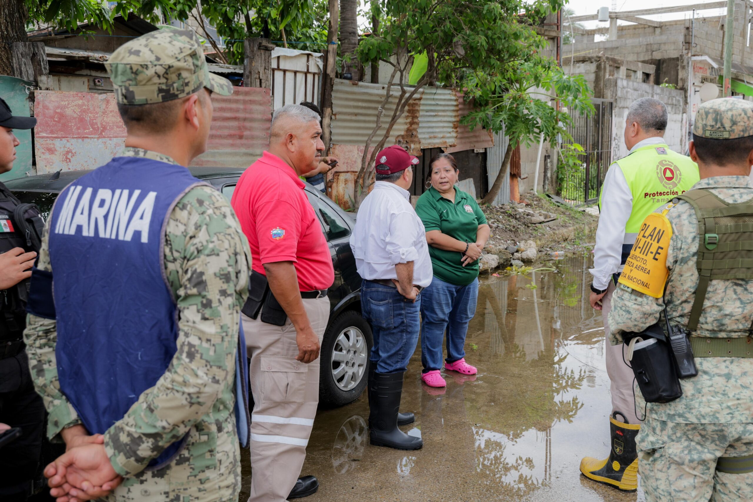 Encabeza Mónica Villarreal supervisión preventiva en zonas bajas ante riesgo por creciente de los ríos