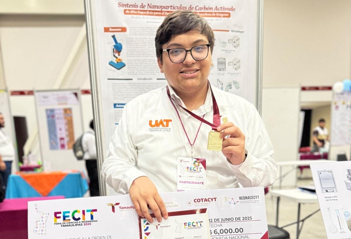 Estudiante de la UAT investiga cura contra el cáncer