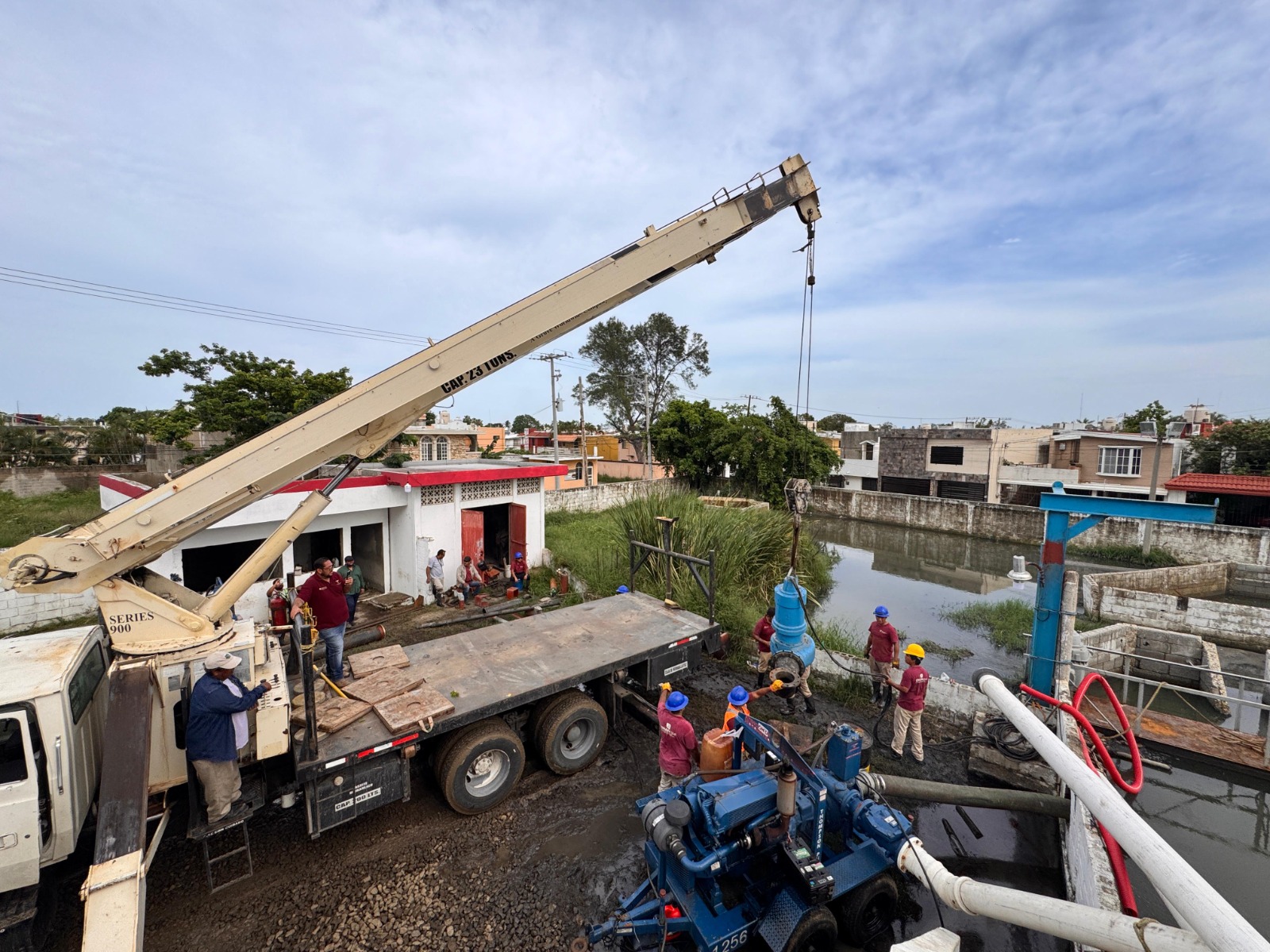 Monitorean y dan mantenimiento a cárcamos de COMAPA SUR para asegurar su adecuada operación