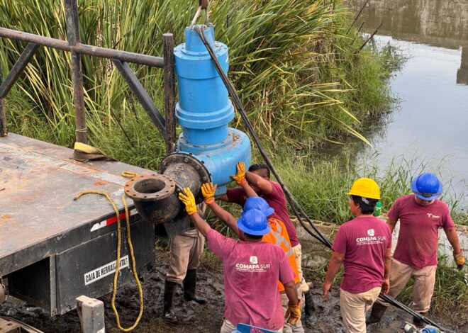 Monitorean y dan mantenimiento a cárcamos de COMAPA SUR para asegurar su adecuada operación