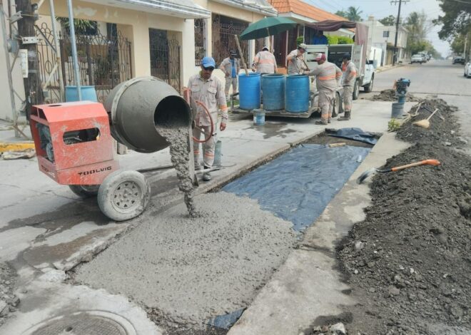 Avanza COMAPA Altamira en reposición de pavimentación por reparación de infraestructura