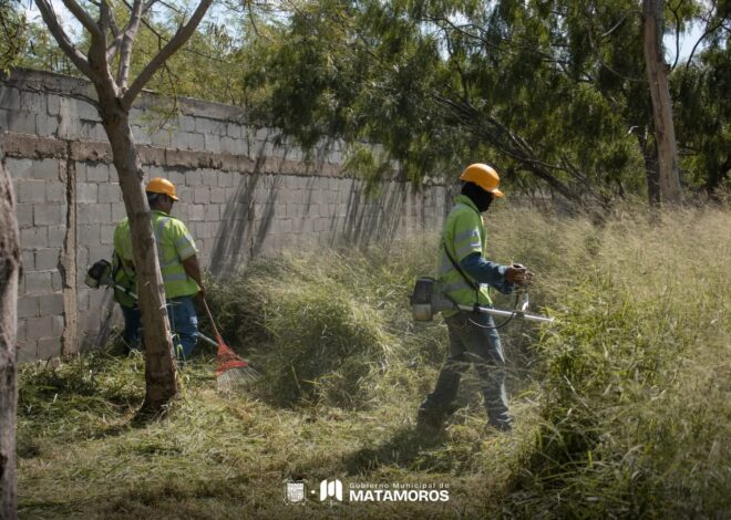 Sigue el mantenimiento de espacios públicos con apoyo de la Cuadrilla Renace