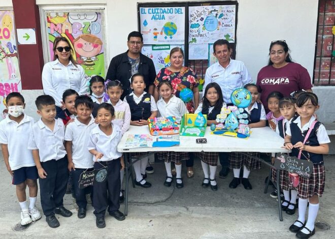Promueve COMAPA Altamira cuidado del agua en niños y jóvenes