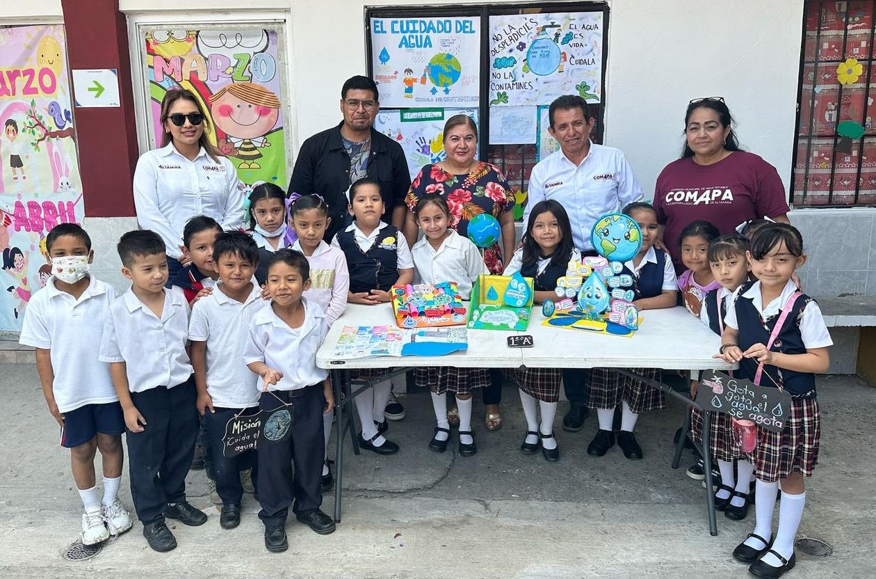 Promueve COMAPA Altamira cuidado del agua en niños y jóvenes