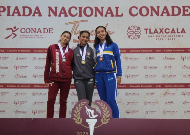 Tres medallas más para Tamaulipas en atletismo de Olimpiada Nacional