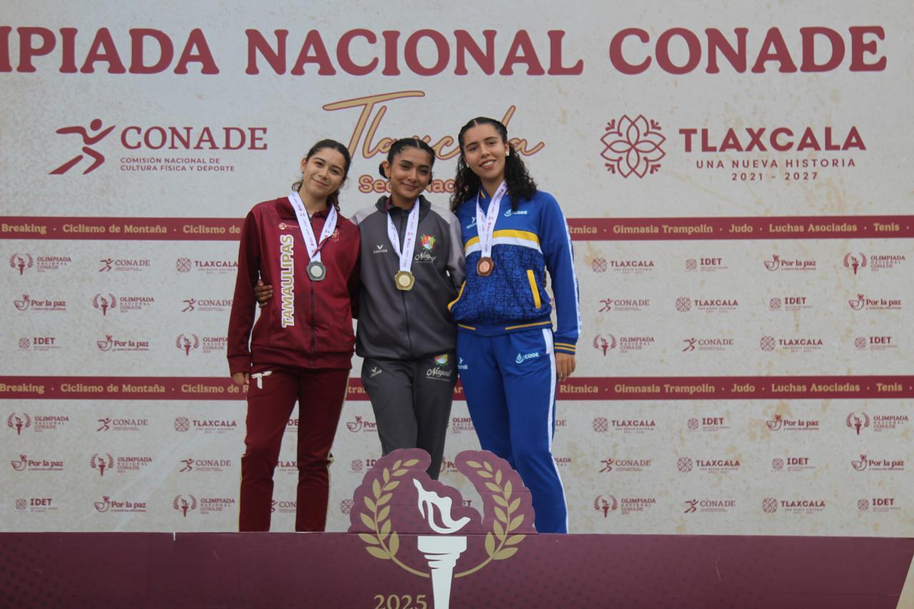 Tres medallas más para Tamaulipas en atletismo de Olimpiada Nacional